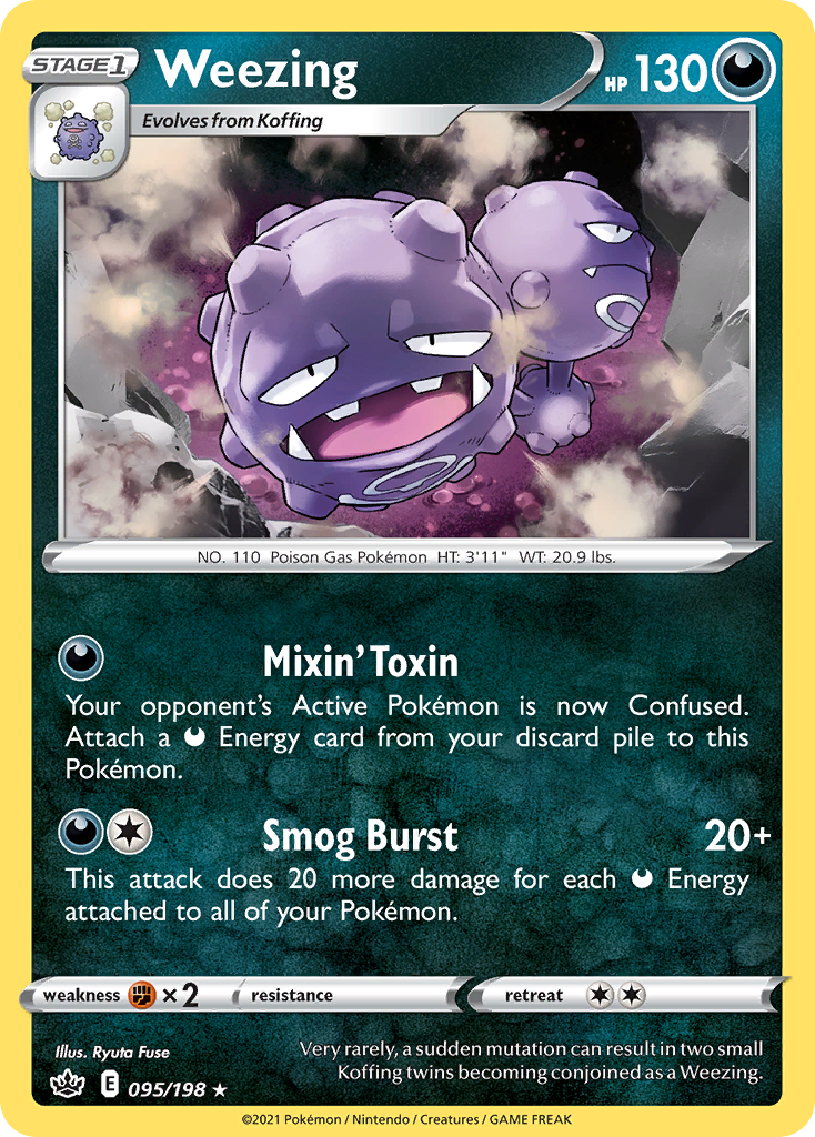 Weezing — illustrated card