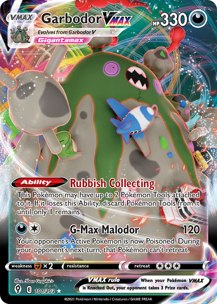 Garbodor VMAX — illustrated card
