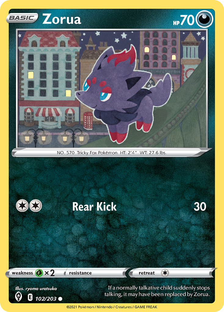 Zorua — illustrated card