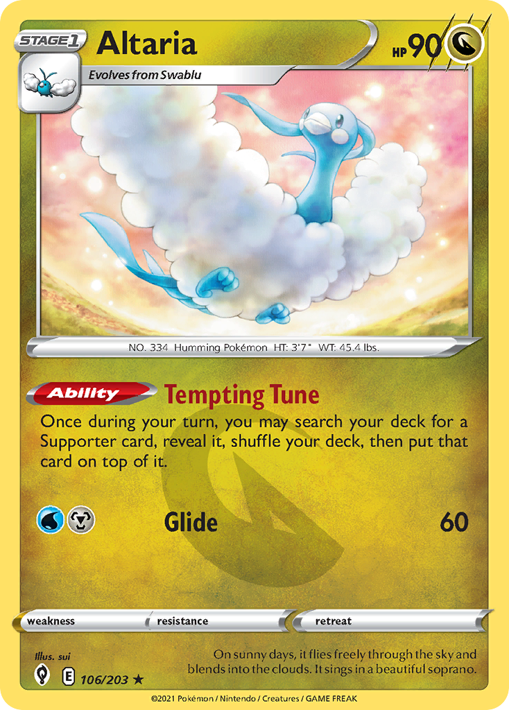 Altaria — illustrated card