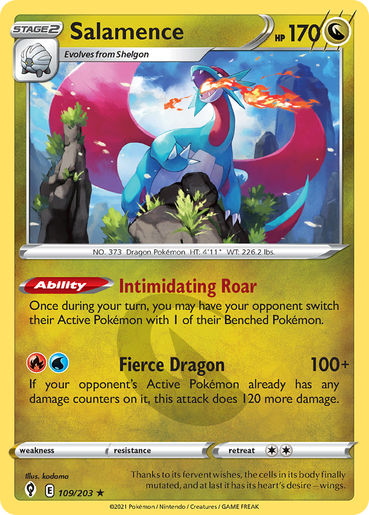 Salamence — illustrated card