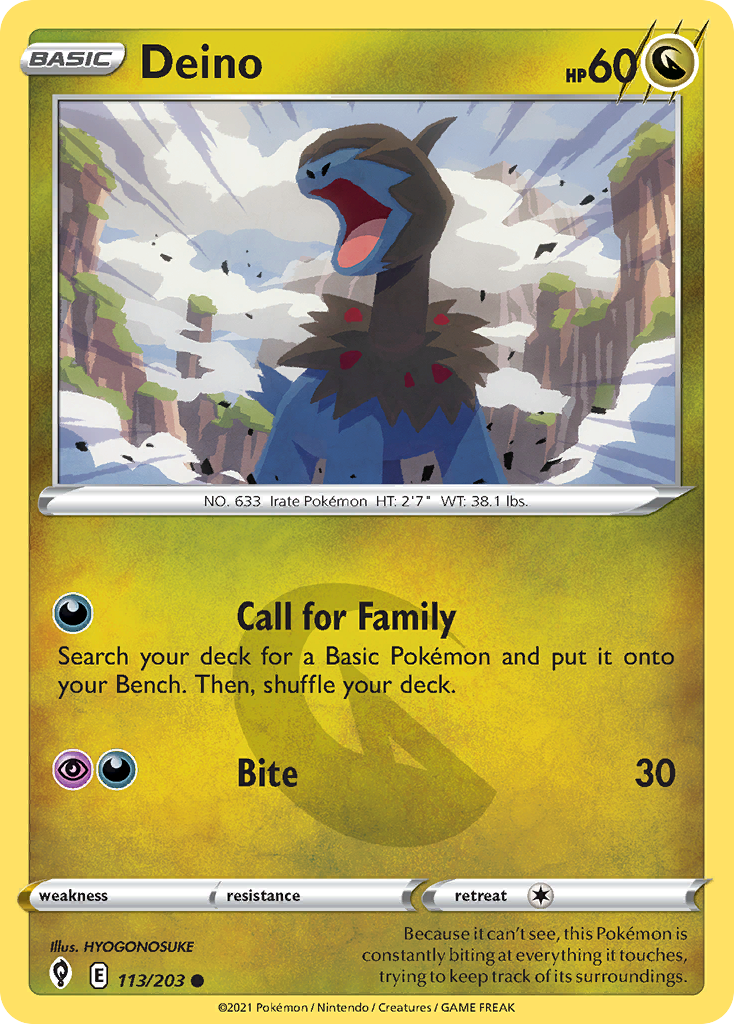Deino — illustrated card