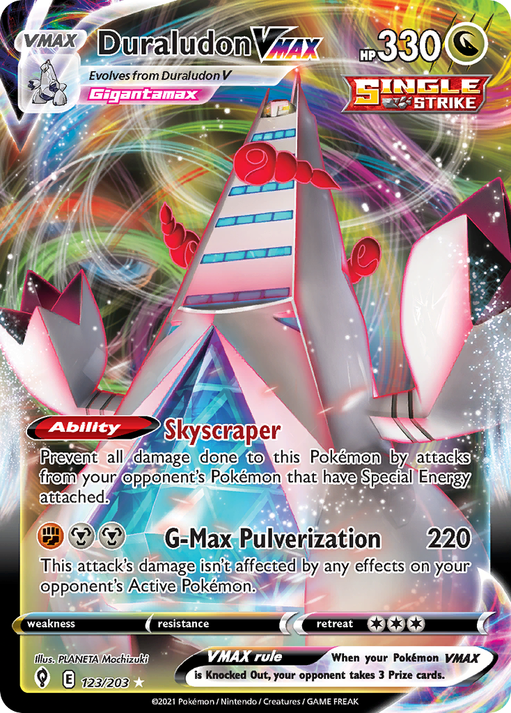 Duraludon VMAX — illustrated card