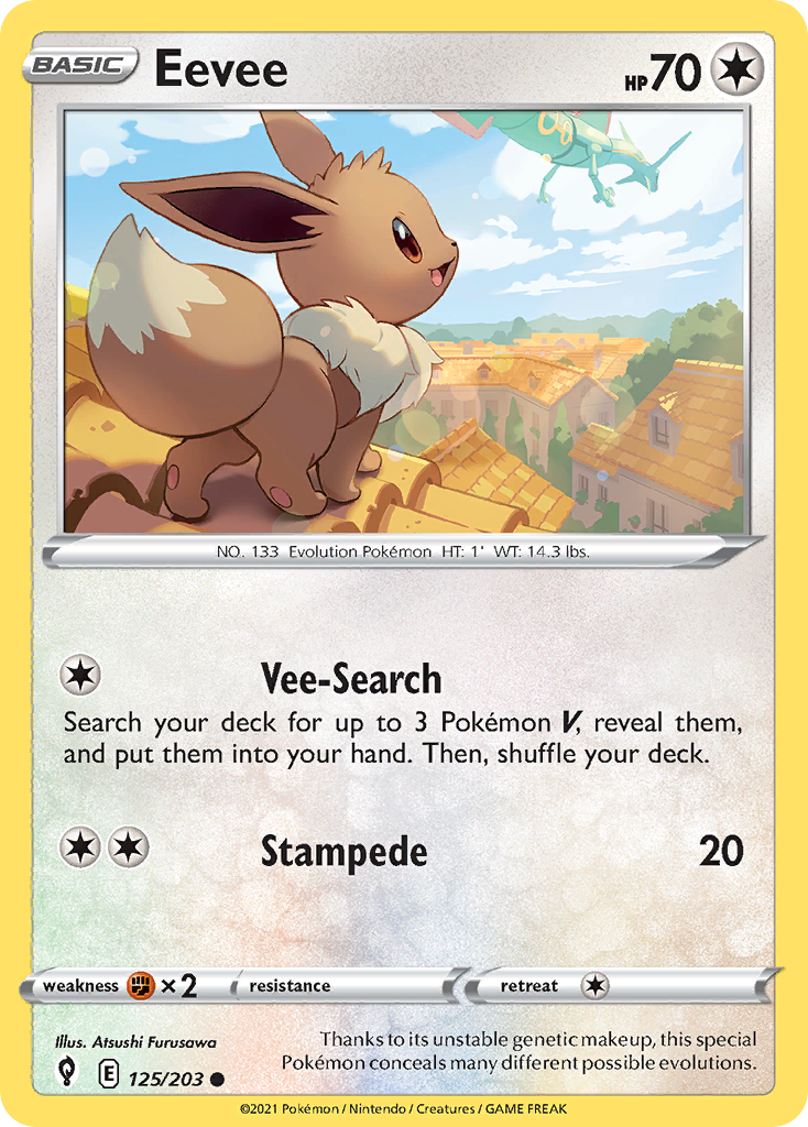 Eevee — illustrated card