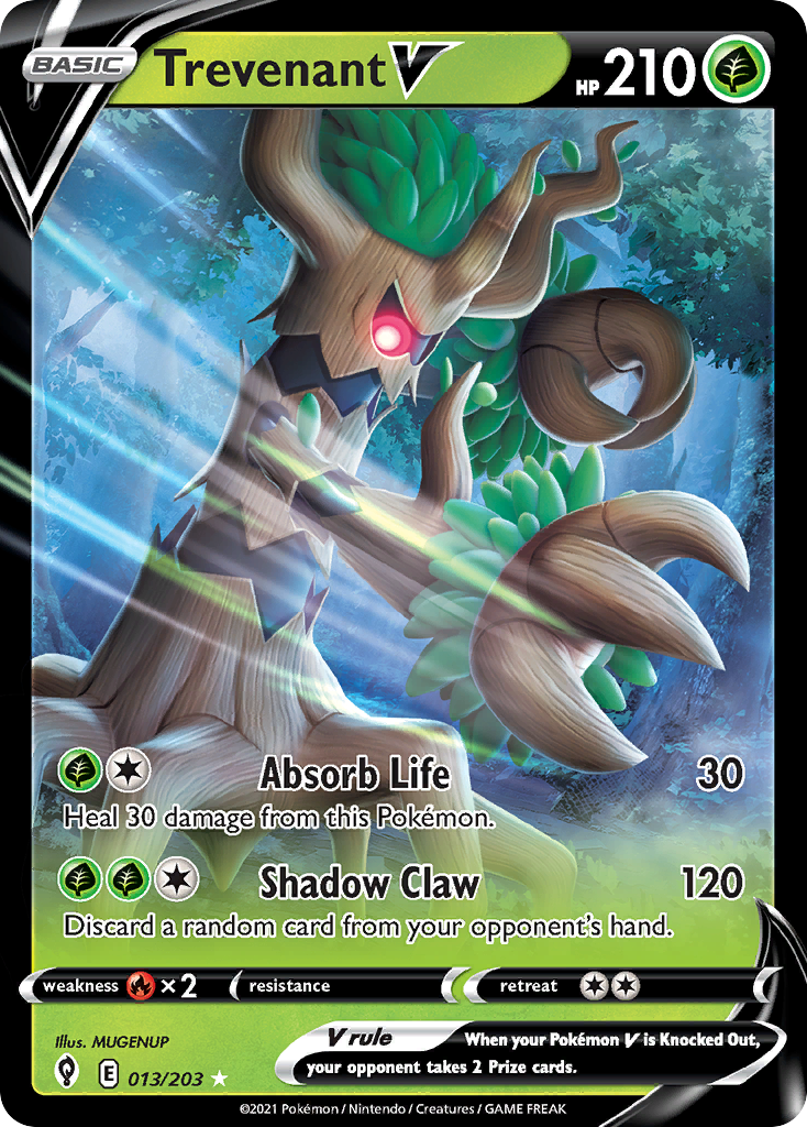 Trevenant V — illustrated card
