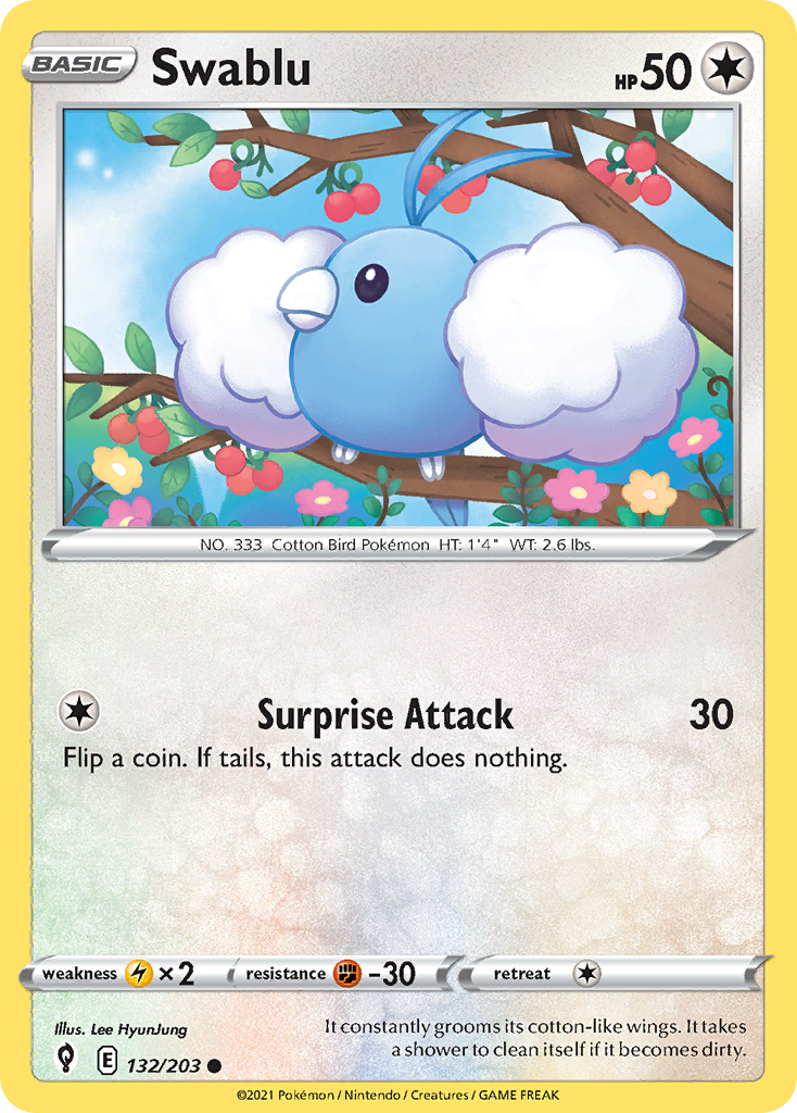 Swablu — illustrated card