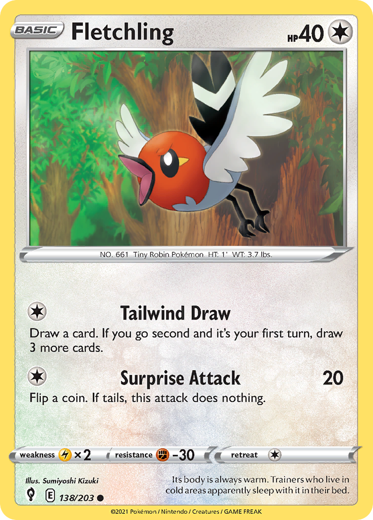 Fletchling — illustrated card