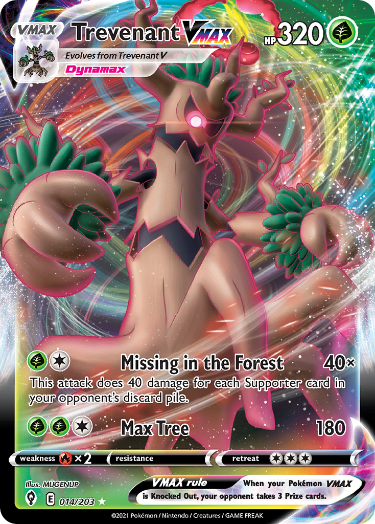Trevenant VMAX — illustrated card
