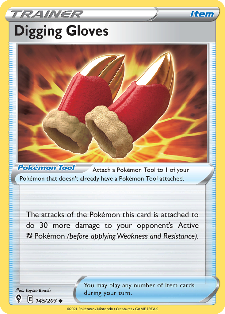 Digging Gloves — illustrated card