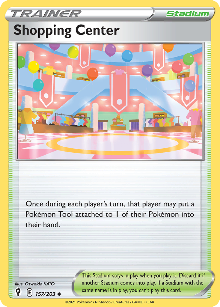 Shopping Center — illustrated card