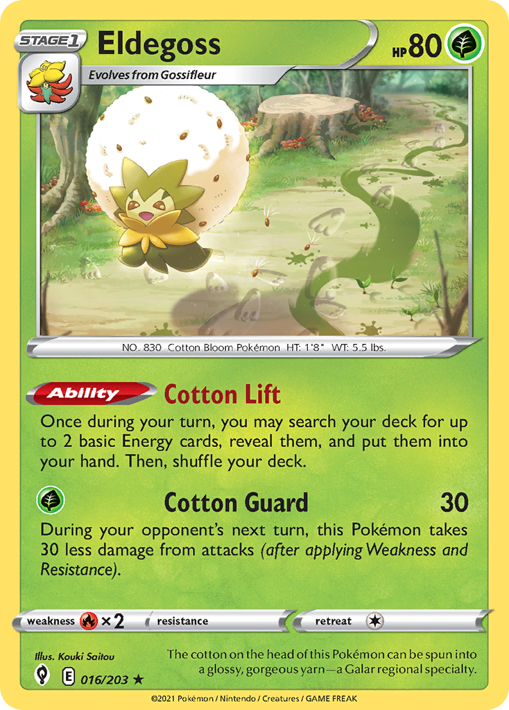 Eldegoss — illustrated card