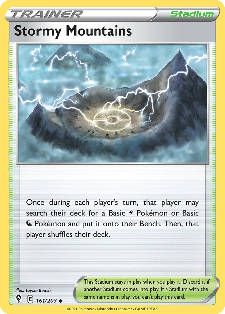 Stormy Mountains — illustrated card
