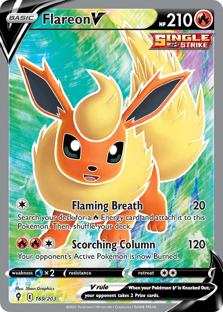 Flareon V — illustrated card
