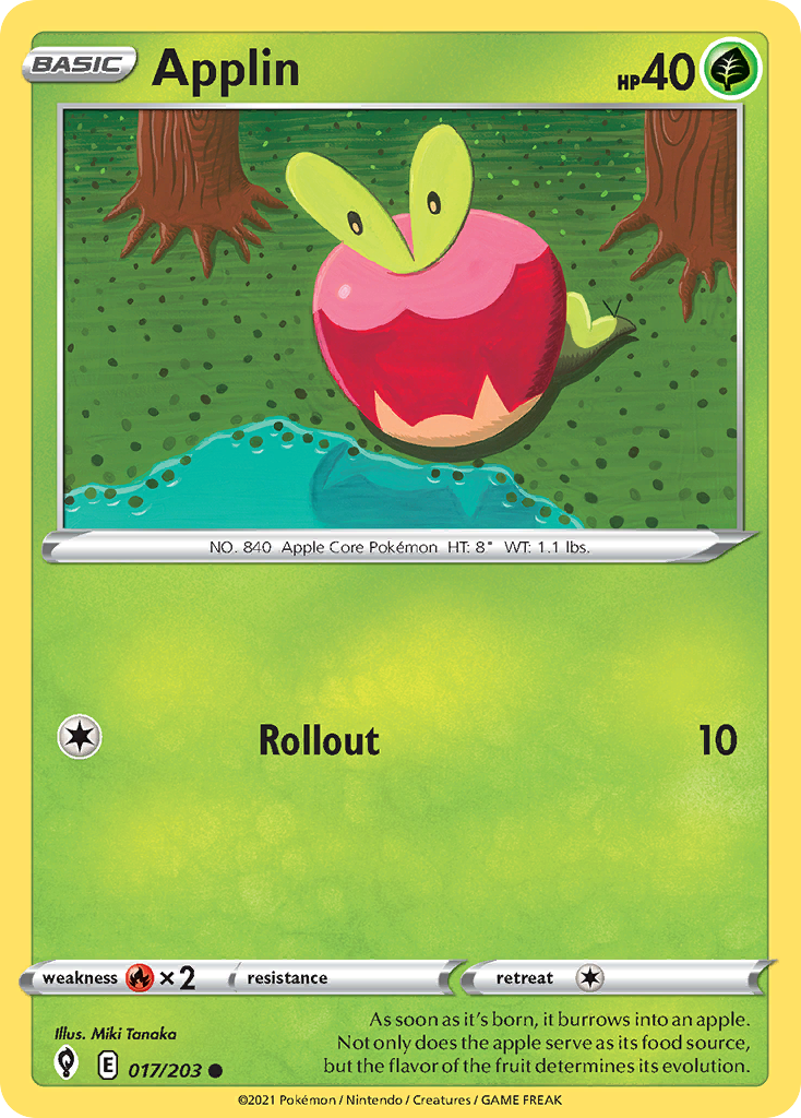 Applin — illustrated card