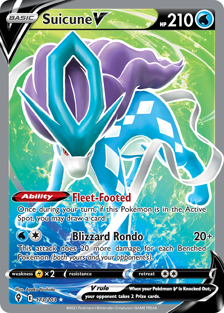 Suicune V — illustrated card