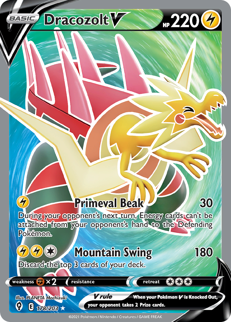 Dracozolt V — illustrated card