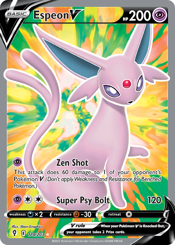 Espeon V — illustrated card
