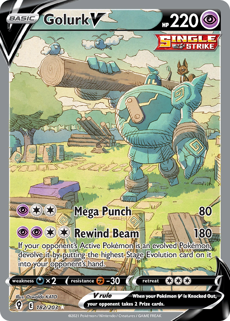 Golurk V — illustrated card