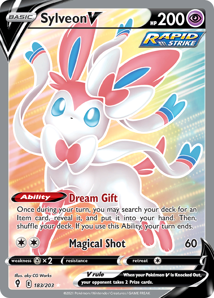 Sylveon V — illustrated card