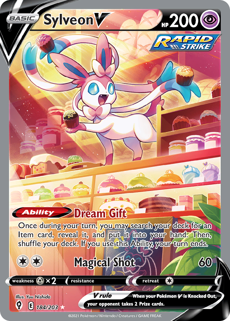 Sylveon V — illustrated card