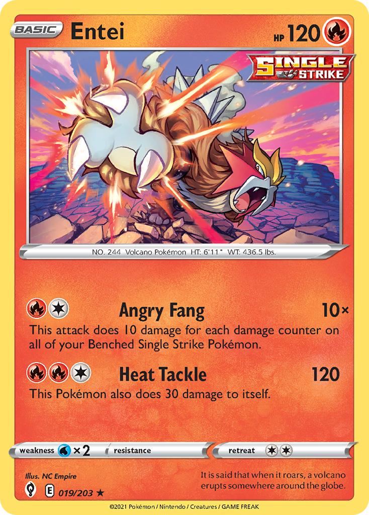 Entei — illustrated card