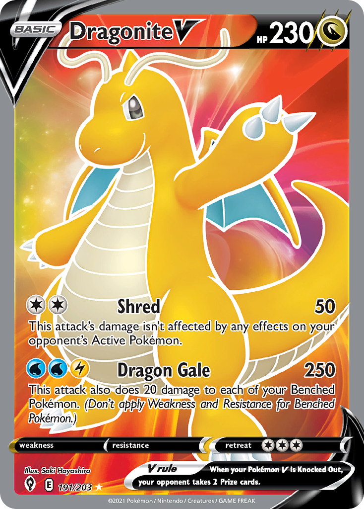 Dragonite V — illustrated card