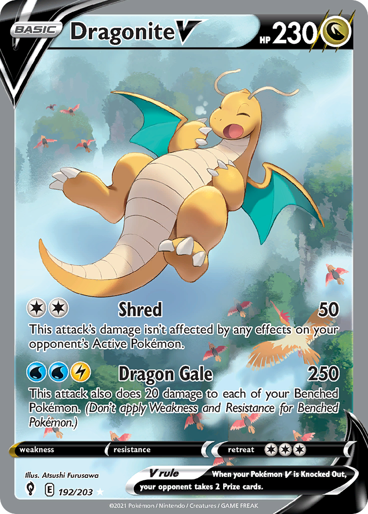 Dragonite V — illustrated card