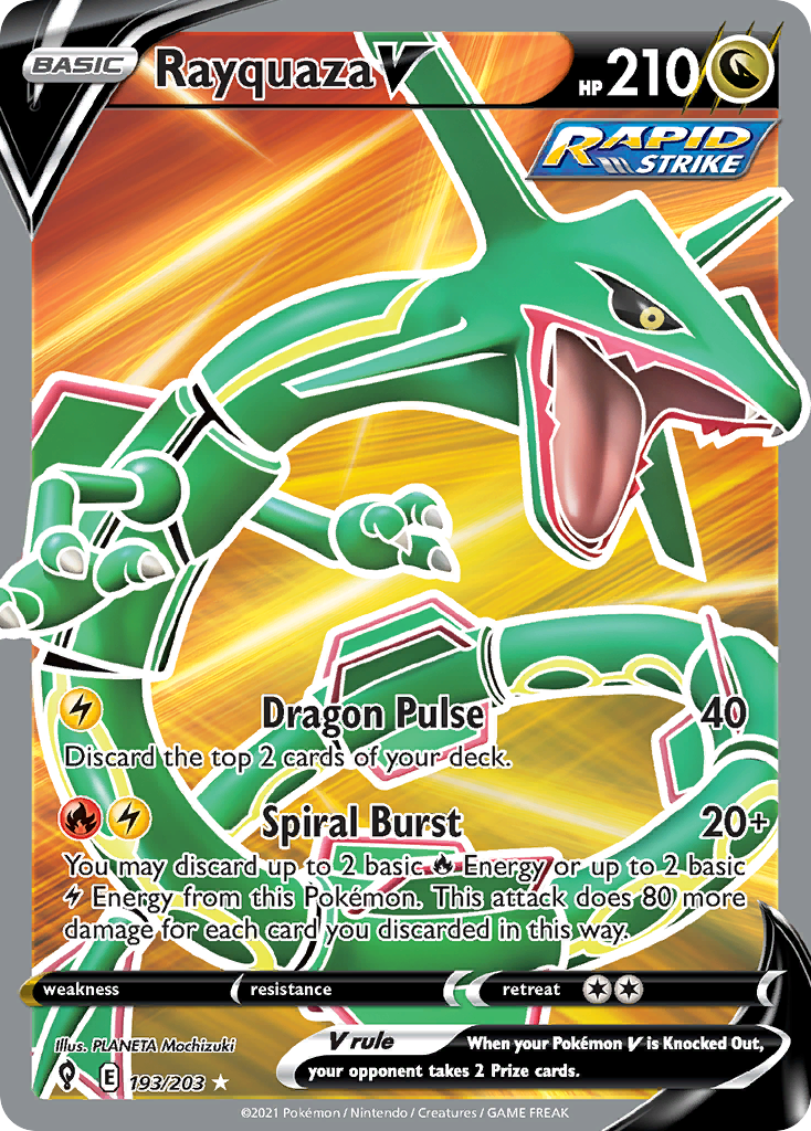 Rayquaza V — illustrated card