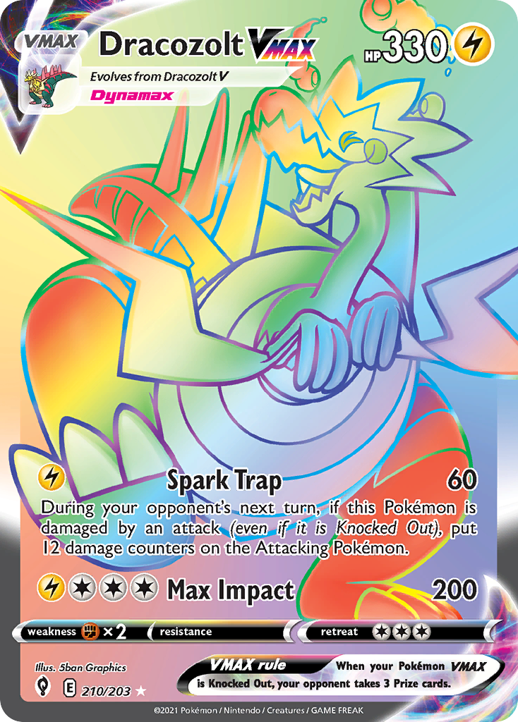 Dracozolt VMAX — illustrated card