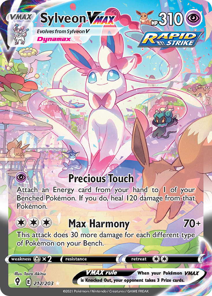 Sylveon VMAX — illustrated card
