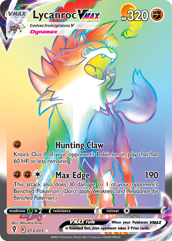 Lycanroc VMAX — illustrated card