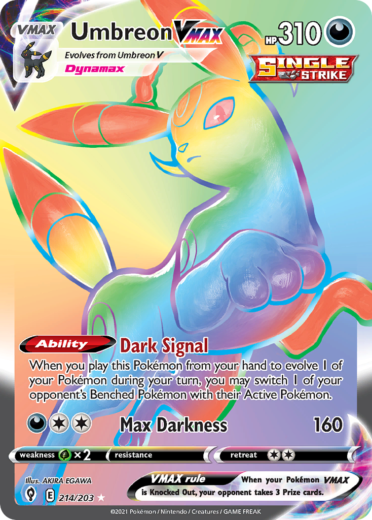 Umbreon VMAX — illustrated card