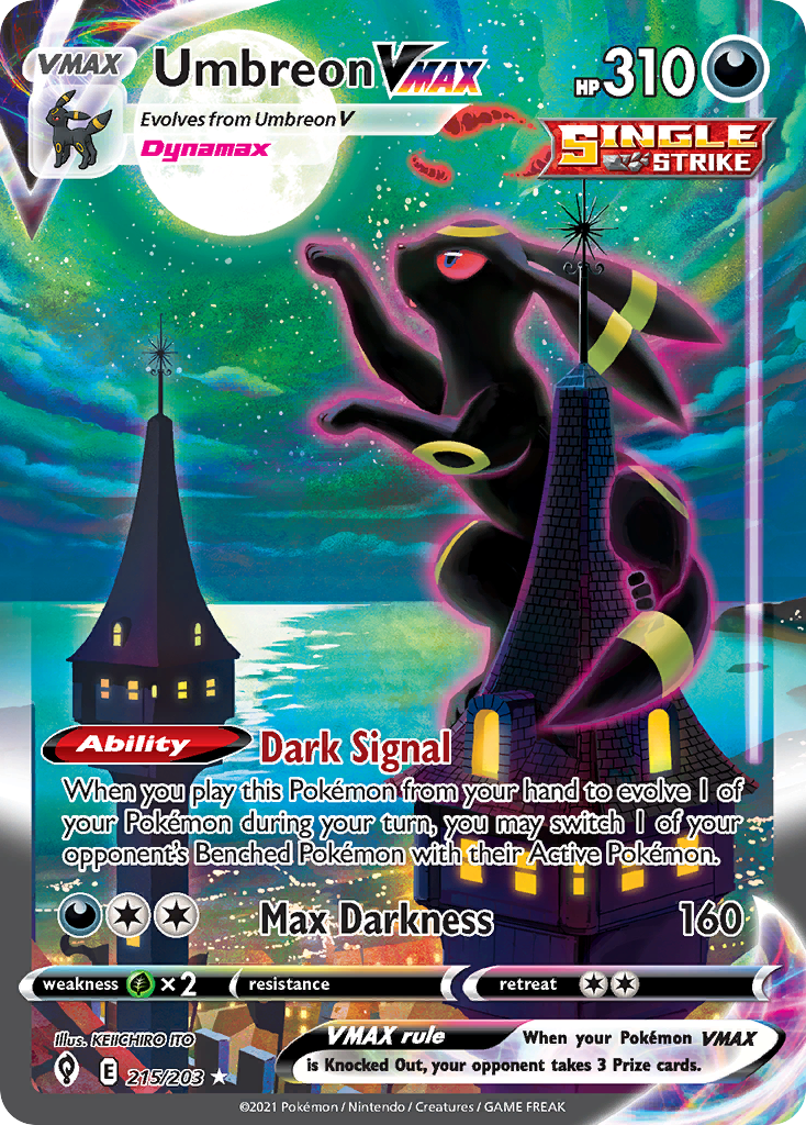 Umbreon VMAX — illustrated card
