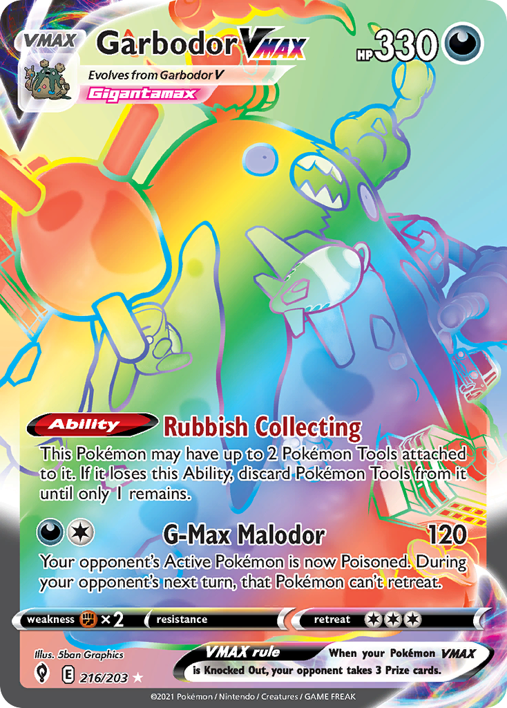 Garbodor VMAX — illustrated card