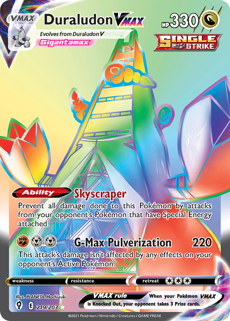 Duraludon VMAX — illustrated card
