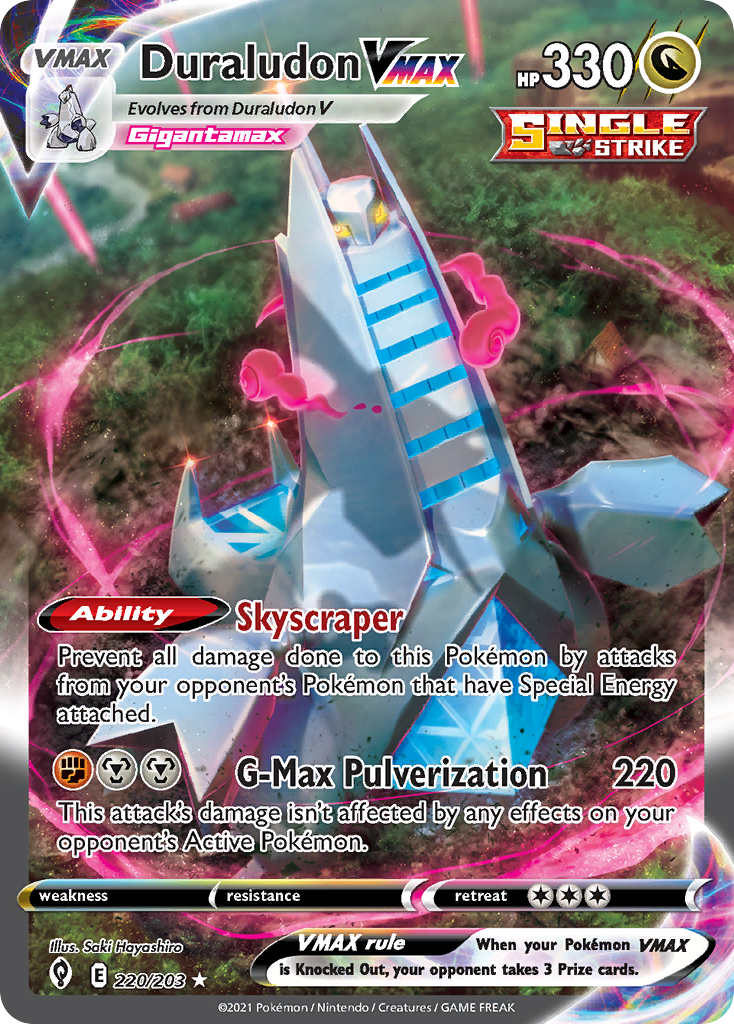 Duraludon VMAX — illustrated card