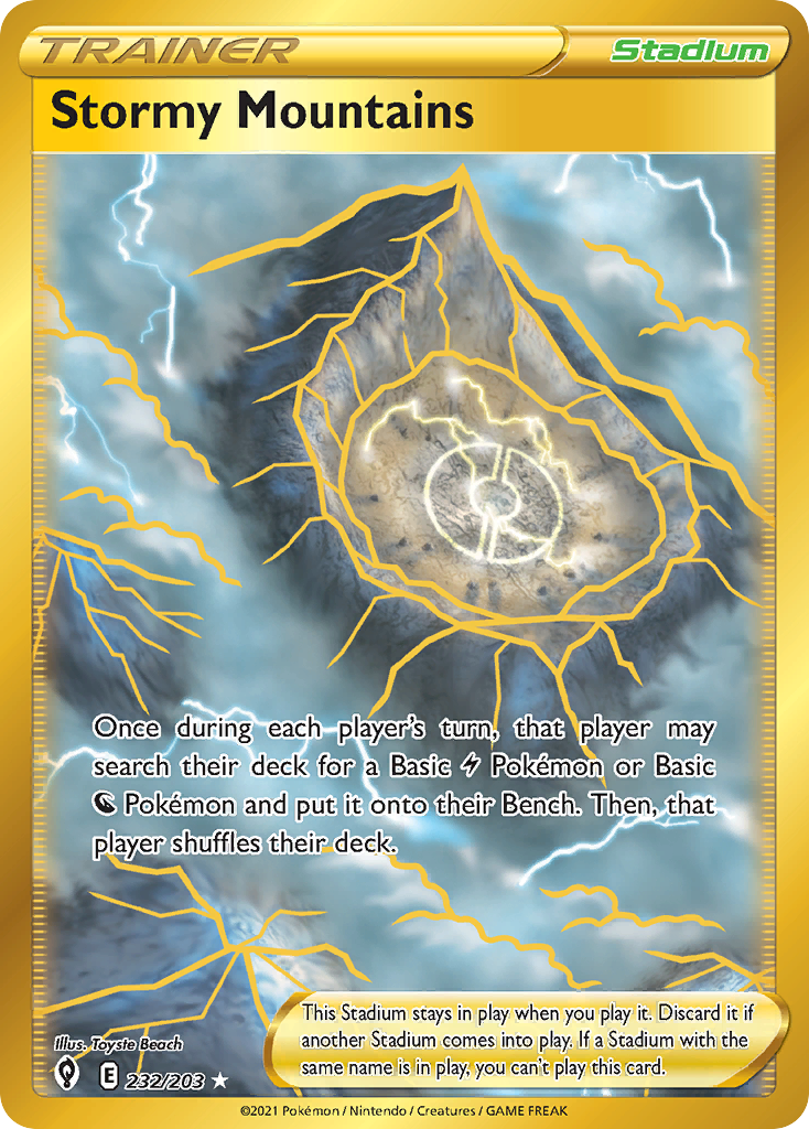 Stormy Mountains — illustrated card