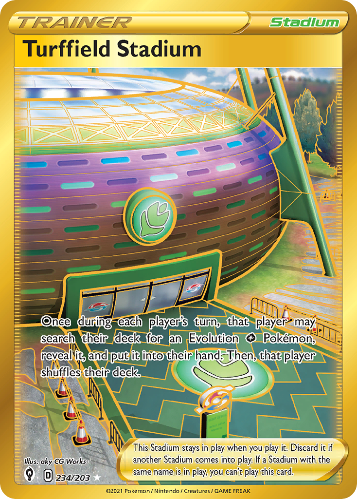 Turffield Stadium — illustrated card