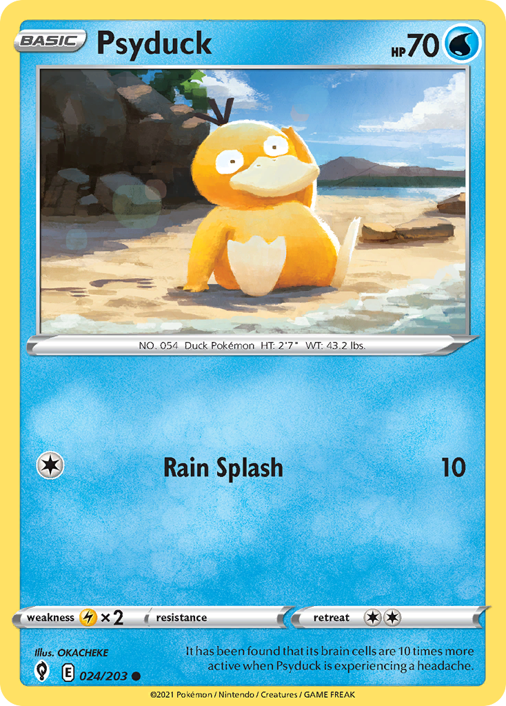 Psyduck — illustrated card