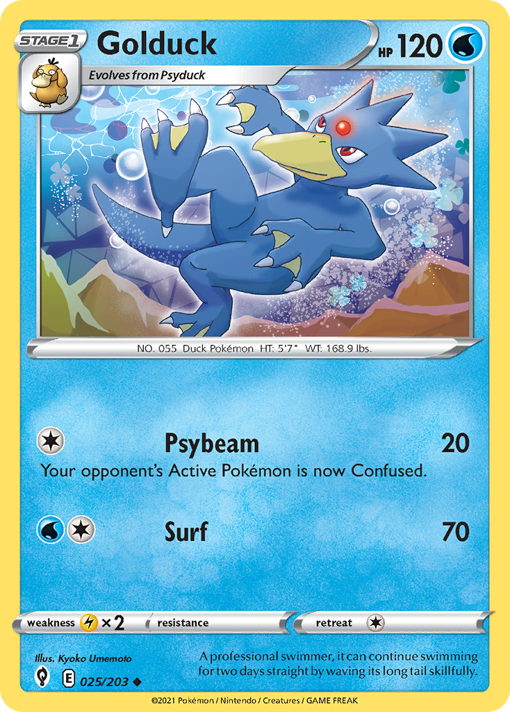 Golduck — illustrated card