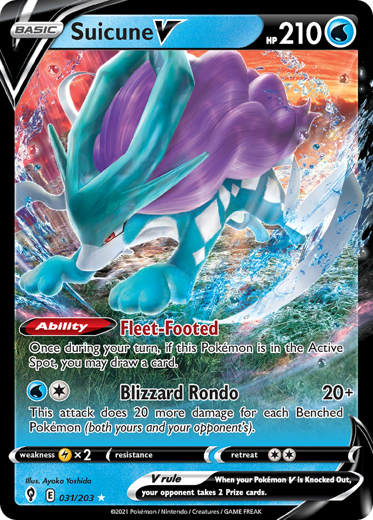 Suicune V — illustrated card