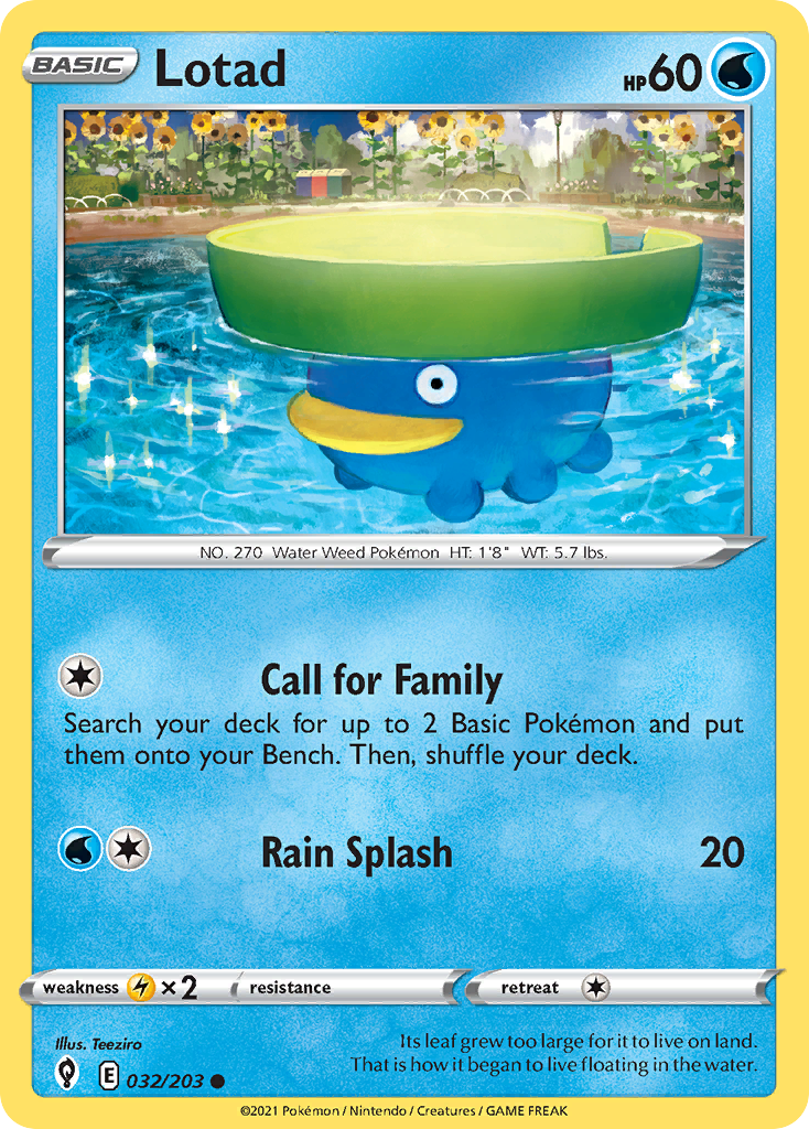 Lotad — illustrated card