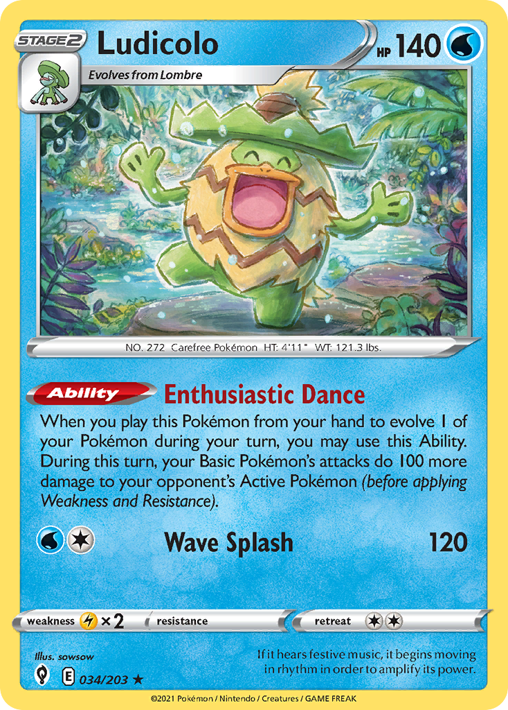 Ludicolo — illustrated card