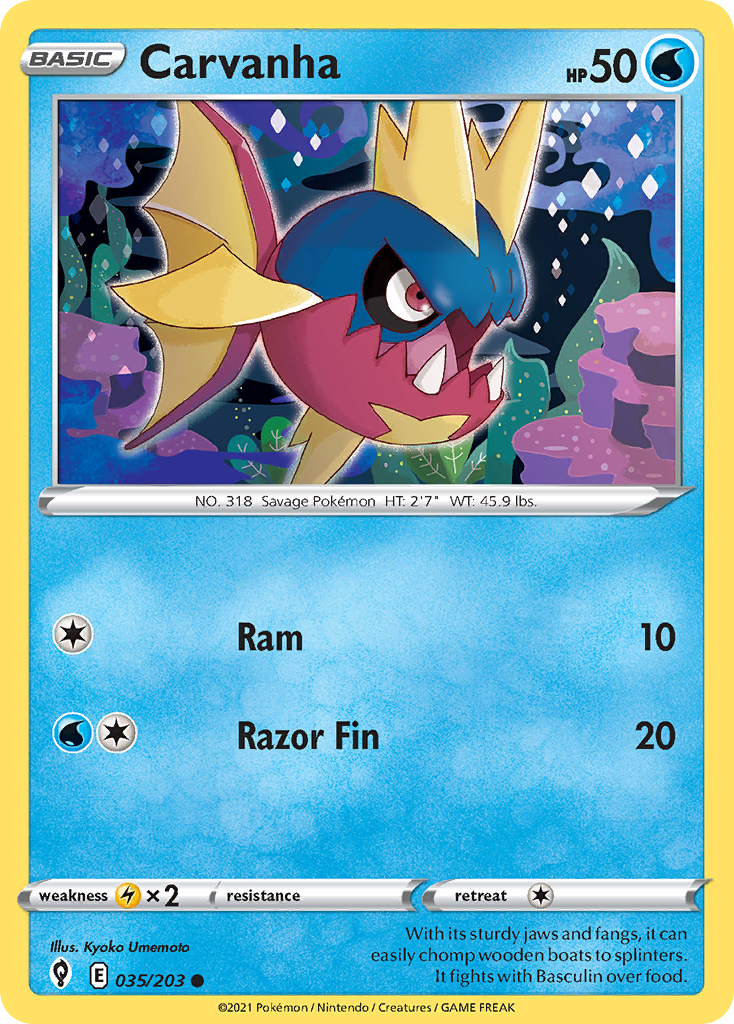 Carvanha — illustrated card