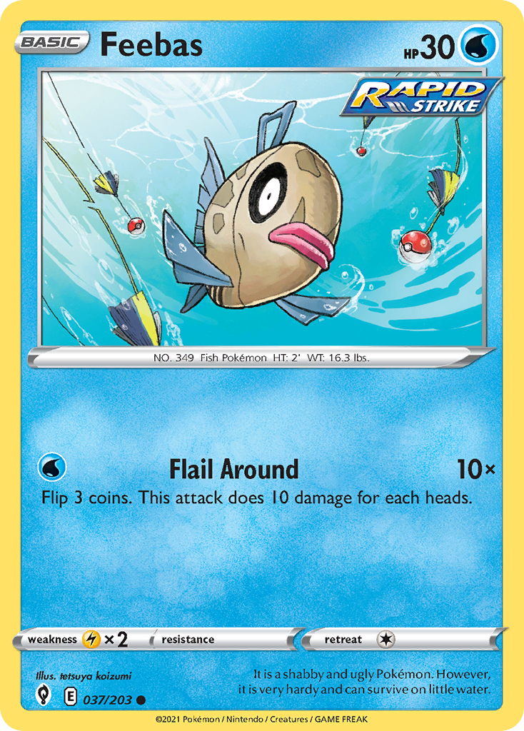 Feebas — illustrated card