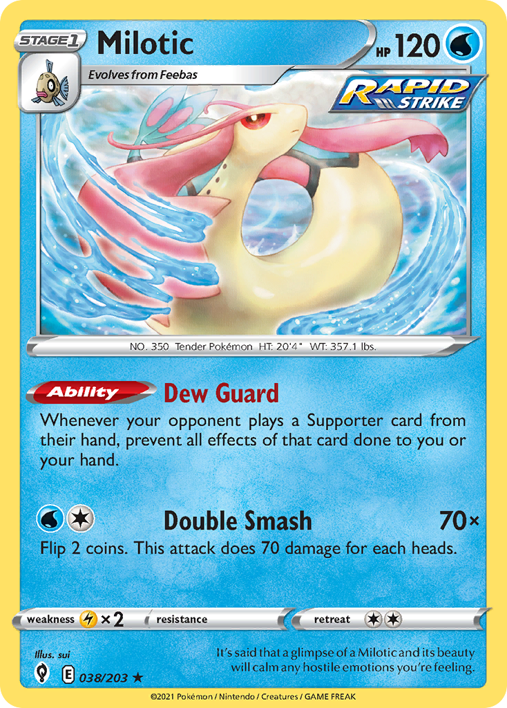 Milotic — illustrated card