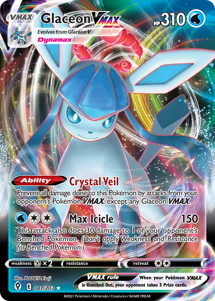 Glaceon VMAX — illustrated card