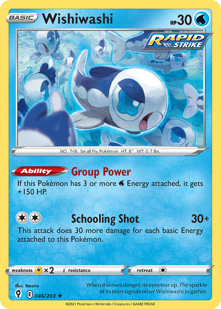 Wishiwashi — illustrated card