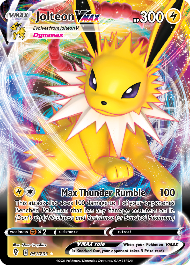 Jolteon VMAX — illustrated card