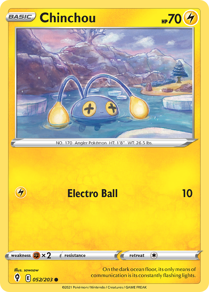 Chinchou — illustrated card